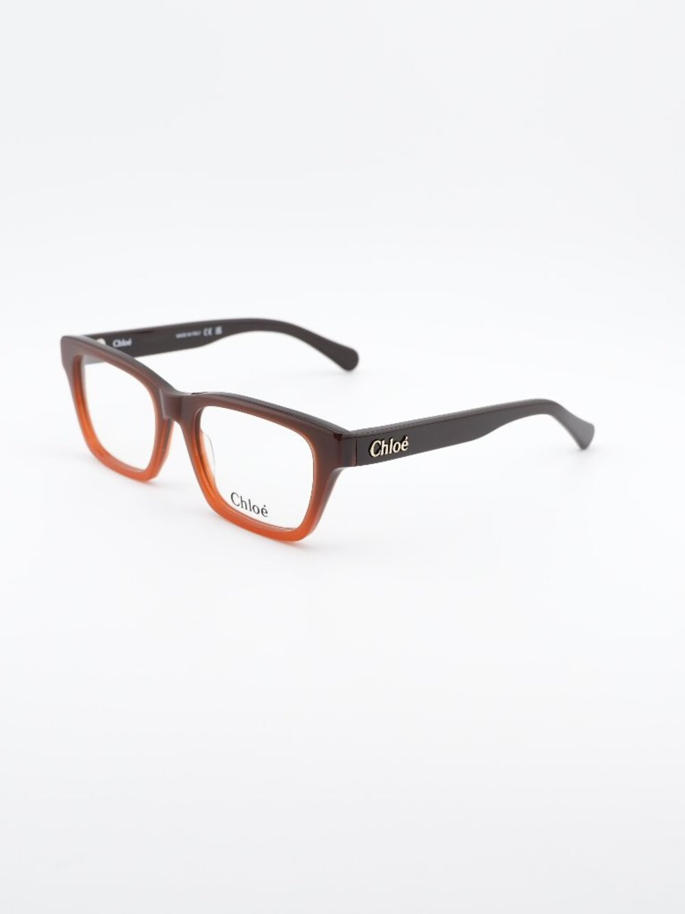 Chloe CH0242O 008 Eyeglasses Brown 53mm Square Frame
